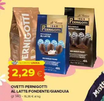 Tigre OVETTI PERNIGOTTI AL LATTE/FONDENTE/GIANDUIA gr 140 offerta
