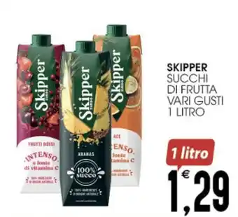 SpesAmica SKIPPER SUCCHI DI FRUTTA VARI GUSTI 1 LITRO offerta
