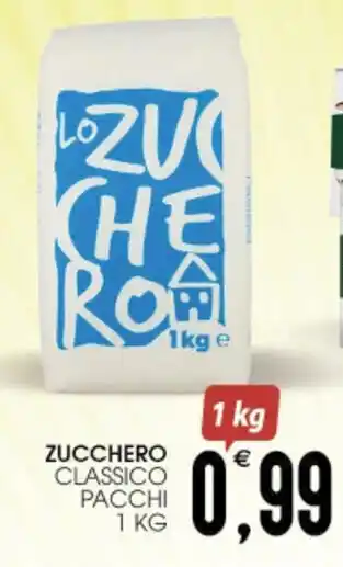 ZUCCHERO CLASSICO PACCHI 1 KG