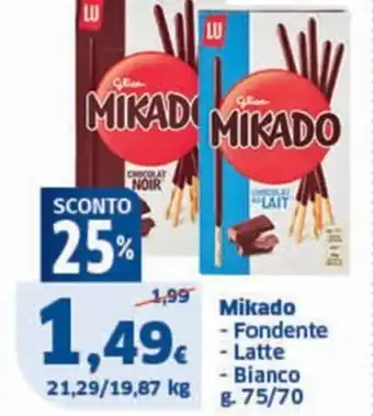 Ok Sigma Mikado - Fondente - Latte g 75/70 offerta