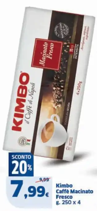 Ok Sigma Kimbo Caffè Macinato Fresco g. 250 x 4 offerta