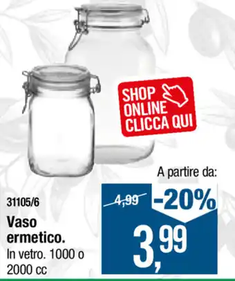Cfadda Vaso ermetico 1000 o 2000cc offerta