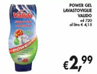 èccoMI POWER GEL LAVASTOVIGLIE VALIDO ml 720 offerta
