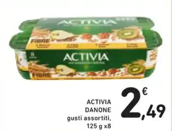 Spazio Conad ACTIVIA DANONE gusti assortiti, 125 g x 8 offerta