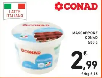 Spazio Conad MASCARPONE CONAD 500 g offerta