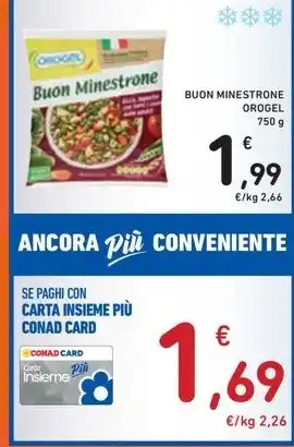 Spazio Conad BUON MINESTRONE OROGEL offerta
