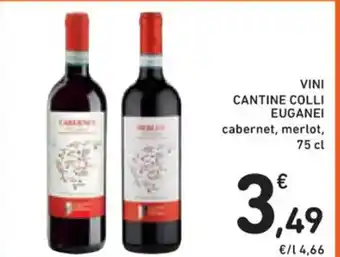 Spazio Conad VINI CANTINE COLLI EUGANEI cabernet, merlot, 75 cl offerta