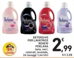 Spazio Conad DETERSIVO PER LAVATRICE RENEW PERLANA offerta