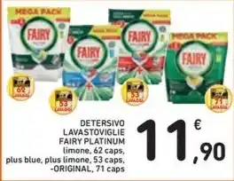 Spazio Conad DETERSIVO LAVASTOVIGLIE FAIRY PLATINUM offerta