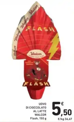 Spazio Conad UOVO DI CIOCCOLATO AL LATTE WALCOR Flash, 150 g offerta