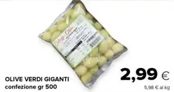 Tigre OLIVE VERDI GIGANTI confezione gr 500 offerta