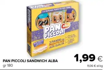 PAN PICCOLI SANDWICH ALBA gr 180
