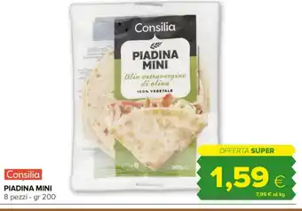 Tigre Consilia PIADINA MINI 8 pezzi - gr 200 offerta
