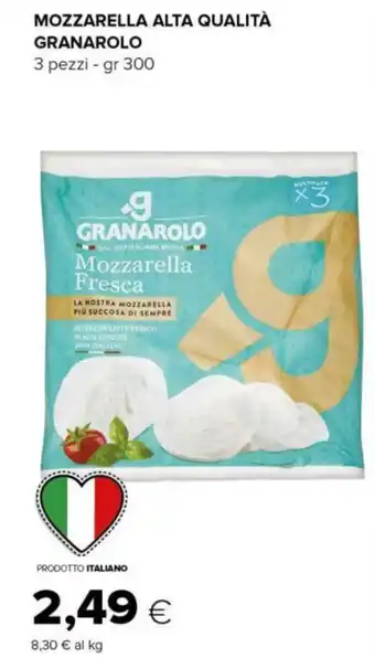 Tigre MOZZARELLA ALTA QUALITÀ GRANAROLO 3 pezzi - gr 300 offerta