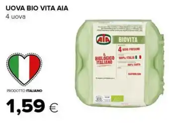 Tigre UOVA BIO VITA AIA 4 uova offerta