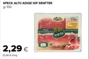 Tigre SPECK ALTO ADIGE IGP SENFTER gr 100 offerta