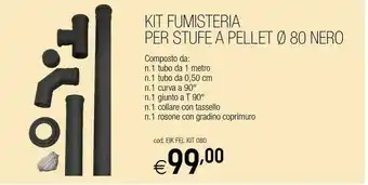 Brico OK Kit Fumisteria Per Stufe A Pelle offerta