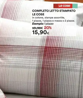 Coop Le Cose Completo Letto Stampato offerta