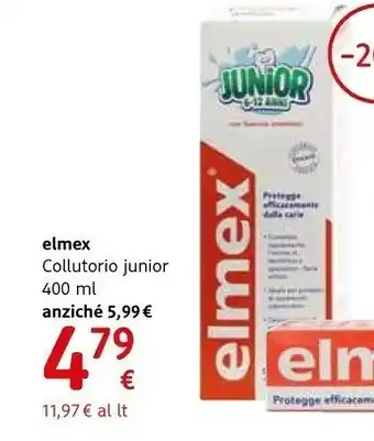 dm drogerie markt Elmex Collutorio Junior offerta