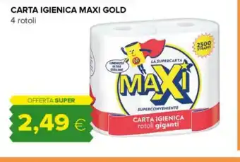 Tigre CARTA IGIENICA MAXI GOLD 4 rotoli offerta