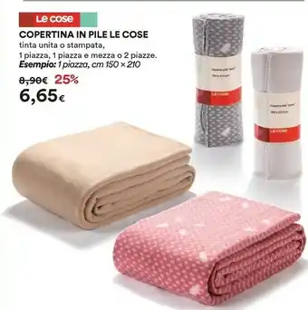 Coop Le Cose Copertina In Pile offerta