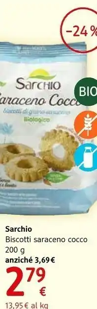 dm drogerie markt Sarchio Biscotti Di Grano Saraceno Con Cocco Biologici 200 G(ml) offerta