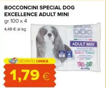 Tigre BOCCONCINI SPECIAL DOG EXCELLENCE ADULT MINI gr 100 x 4 offerta