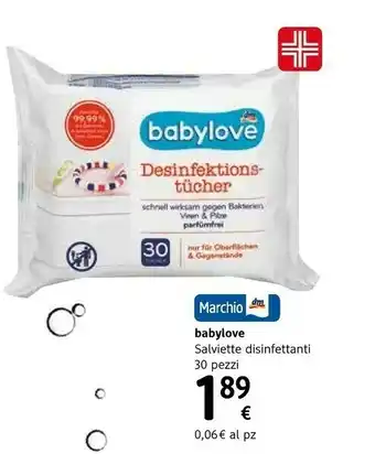 dm drogerie markt Babylove Salviette Disinfettanti offerta