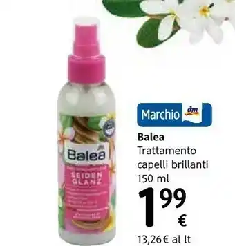 dm drogerie markt Balea Trattamento Capelli Brillanti offerta