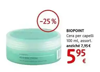 dm drogerie markt Biopoint Cera Per Capelli offerta