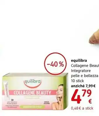 dm drogerie markt Equilibra Collagene Beauty Integratore Pelle E Bellezza 10 Stick offerta