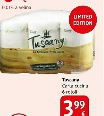 dm drogerie markt Tuscany Carta Cucina 6 Rotoli offerta