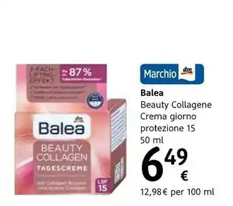 dm drogerie markt Balea Beauty Collagene Crema Giorno offerta
