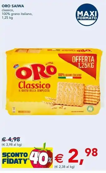 Esselunga Saiwa Oro offerta