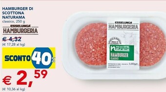 Esselunga Hamburger offerta