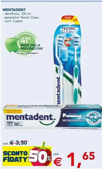 Esselunga Mentadent Spazzolino da denti offerta