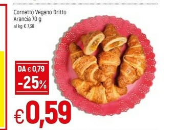 Famila Cornetto Vegano Dritto Arancia offerta