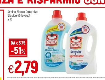 Famila Omino Bianco Detersivo Liquido 40 Lavaggi offerta