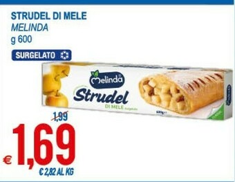 Melinda Strudel Di Mele Surgelato 600 G(ml)