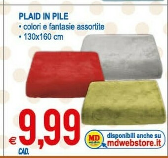 MD Discount Plaid In Pile offerta