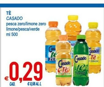 MD Discount Casado Tè Zero Limone 500 G(ml) offerta