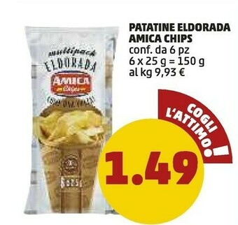 PENNY Amica chips Patatine Eldorada 150 G offerta