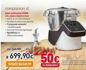 Unieuro Moulinex COMPANION XL offerta