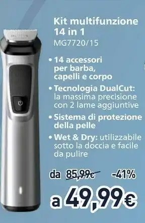 Unieuro Philips Kit Multifunzione 14 In 1 offerta