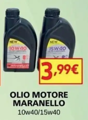 MEGA OLIO MOTORE MARANELLO 10w40/15w40 offerta