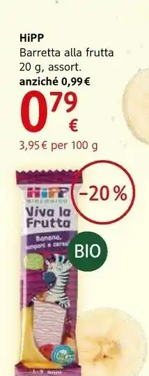 Hipp Barretta Alla Frutta 20 G