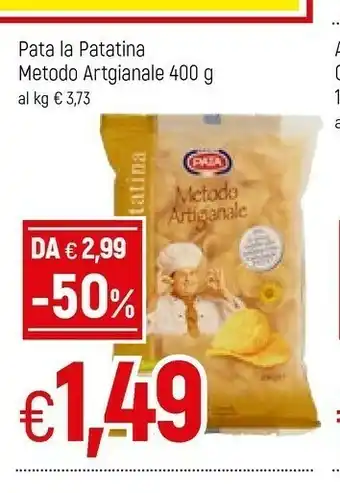 Snack pata La Patatina Metodo Artigianale 400g