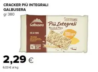 Tigre CRACKER PIÙ INTEGRALI GALBUSERA gr 380 offerta