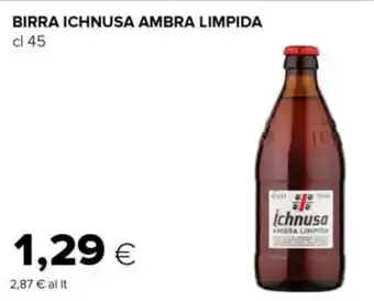 Tigre BIRRA ICHNUSA AMBRA LIMPIDA cl 45 offerta