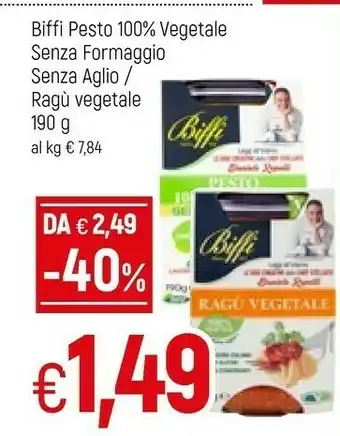 Galassia Biffi Pesto Con Tofu 100% Vegetale 190 G(ml) offerta